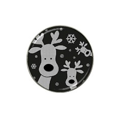 Cute Reindeer  Hat Clip Ball Marker (4 Pack) by Valentinaart