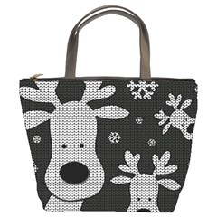 Cute Reindeer  Bucket Bags by Valentinaart