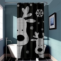 Cute Reindeer  Shower Curtain 36  X 72  (stall)  by Valentinaart