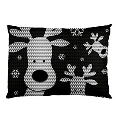 Cute Reindeer  Pillow Case (two Sides) by Valentinaart