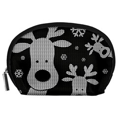 Cute Reindeer  Accessory Pouches (large)  by Valentinaart