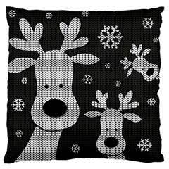 Cute Reindeer  Large Flano Cushion Case (two Sides) by Valentinaart