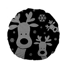 Cute Reindeer  Standard 15  Premium Flano Round Cushions by Valentinaart