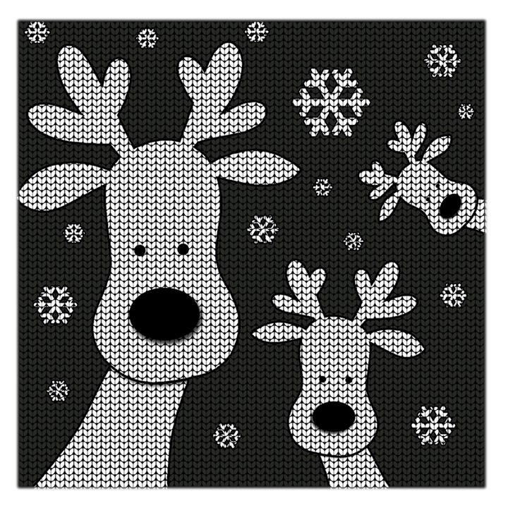 Cute Reindeer  Large Satin Scarf (Square)