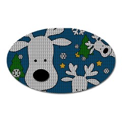 Cute Reindeer  Oval Magnet by Valentinaart