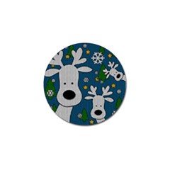 Cute Reindeer  Golf Ball Marker (4 Pack) by Valentinaart