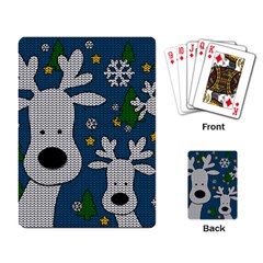 Cute Reindeer  Playing Card by Valentinaart