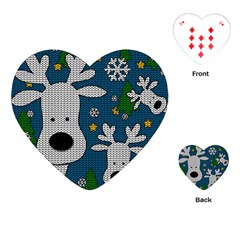 Cute Reindeer  Playing Cards (heart)  by Valentinaart