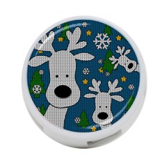 Cute Reindeer  4-port Usb Hub (one Side) by Valentinaart