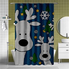 Cute Reindeer  Shower Curtain 48  X 72  (small)  by Valentinaart