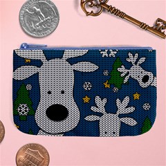 Cute Reindeer  Large Coin Purse by Valentinaart