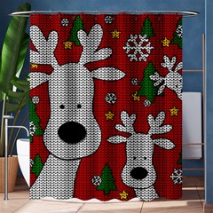 Cute Reindeer  Shower Curtain 60  X 72  (medium)  by Valentinaart