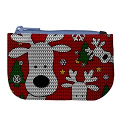 Cute Reindeer  Large Coin Purse by Valentinaart