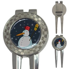 Snowman 3-in-1 Golf Divots by Valentinaart