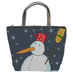 Snowman Bucket Bags by Valentinaart