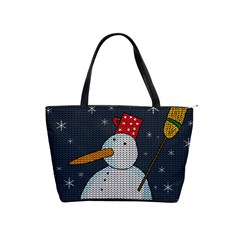 Snowman Shoulder Handbags by Valentinaart