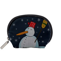 Snowman Accessory Pouches (small)  by Valentinaart