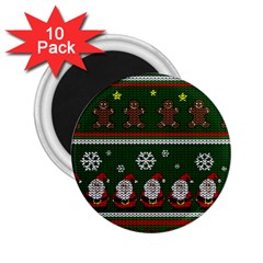 Ugly Christmas Sweater 2 25  Magnets (10 Pack)  by Valentinaart