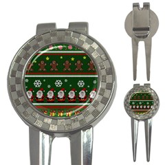 Ugly Christmas Sweater 3-in-1 Golf Divots by Valentinaart