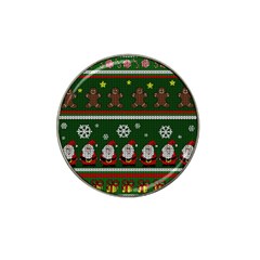 Ugly Christmas Sweater Hat Clip Ball Marker (4 Pack) by Valentinaart