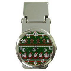 Ugly Christmas Sweater Money Clip Watches by Valentinaart