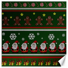 Ugly Christmas Sweater Canvas 16  X 16   by Valentinaart