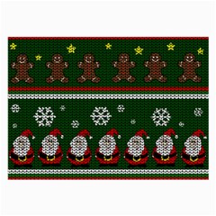 Ugly Christmas Sweater Large Glasses Cloth by Valentinaart