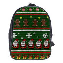 Ugly Christmas Sweater School Bag (large) by Valentinaart