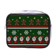 Ugly Christmas Sweater Mini Toiletries Bags by Valentinaart