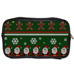 Ugly Christmas Sweater Toiletries Bags 2-side by Valentinaart