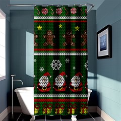 Ugly Christmas Sweater Shower Curtain 36  X 72  (stall)  by Valentinaart