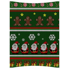 Ugly Christmas Sweater Back Support Cushion by Valentinaart