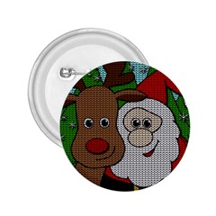 Santa and Rudolph selfie  2.25  Buttons