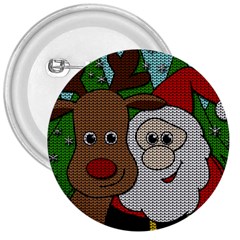 Santa and Rudolph selfie  3  Buttons