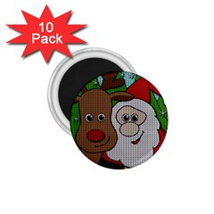 Santa and Rudolph selfie  1.75  Magnets (10 pack) 