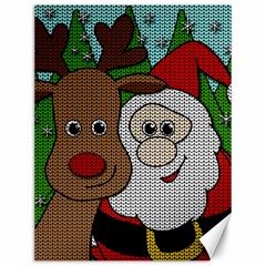 Santa and Rudolph selfie  Canvas 12  x 16  