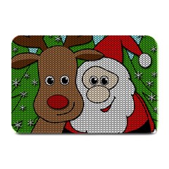 Santa and Rudolph selfie  Plate Mats