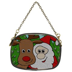 Santa and Rudolph selfie  Chain Purses (Two Sides) 