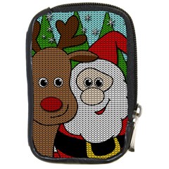 Santa and Rudolph selfie  Compact Camera Cases