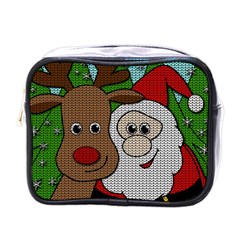 Santa and Rudolph selfie  Mini Toiletries Bags