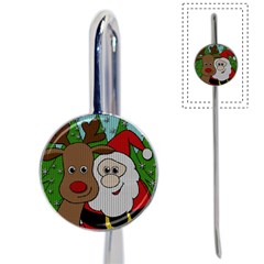 Santa and Rudolph selfie  Book Mark