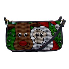 Santa and Rudolph selfie  Shoulder Clutch Bags