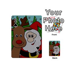 Santa and Rudolph selfie  Playing Cards 54 (Mini) 