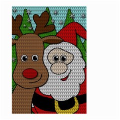 Santa and Rudolph selfie  Small Garden Flag (Two Sides)