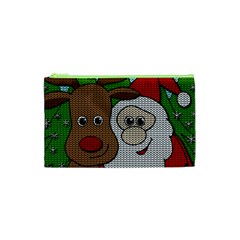 Santa and Rudolph selfie  Cosmetic Bag (XS)