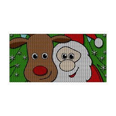 Santa and Rudolph selfie  Yoga Headband