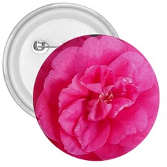 Pink Flower Japanese Tea Rose Floral Design 3  Buttons by yoursparklingshop