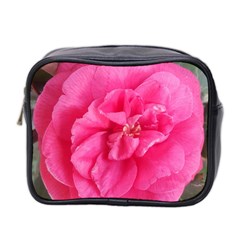 Pink Flower Japanese Tea Rose Floral Design Mini Toiletries Bag 2-side by yoursparklingshop