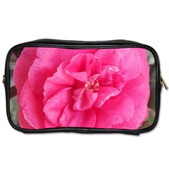 Pink Flower Japanese Tea Rose Floral Design Toiletries Bags by yoursparklingshop