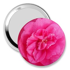 Pink Flower Japanese Tea Rose Floral Design 3  Handbag Mirrors by yoursparklingshop